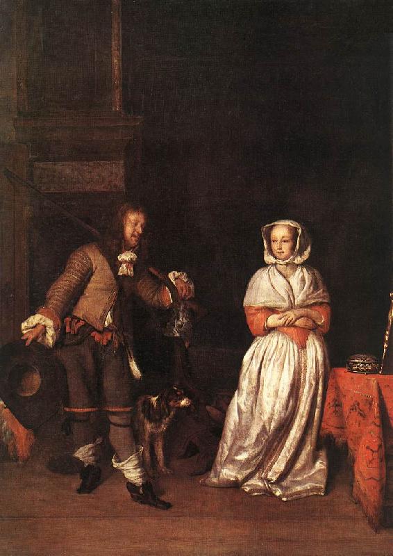 METSU, Gabriel The Hunter and a Woman sg Germany oil painting art